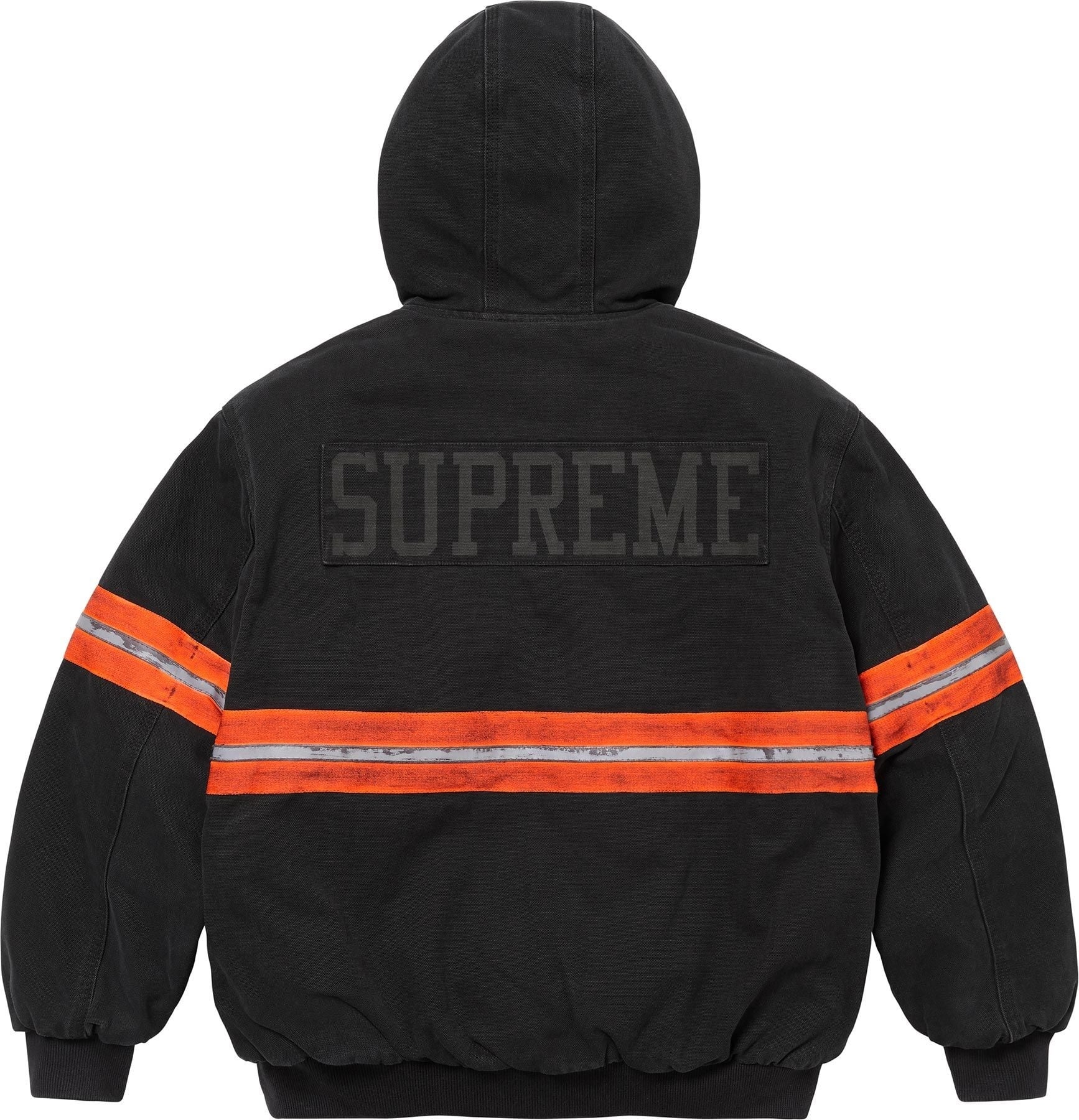 Reflective Stripe Hooded Work Jacket view 14